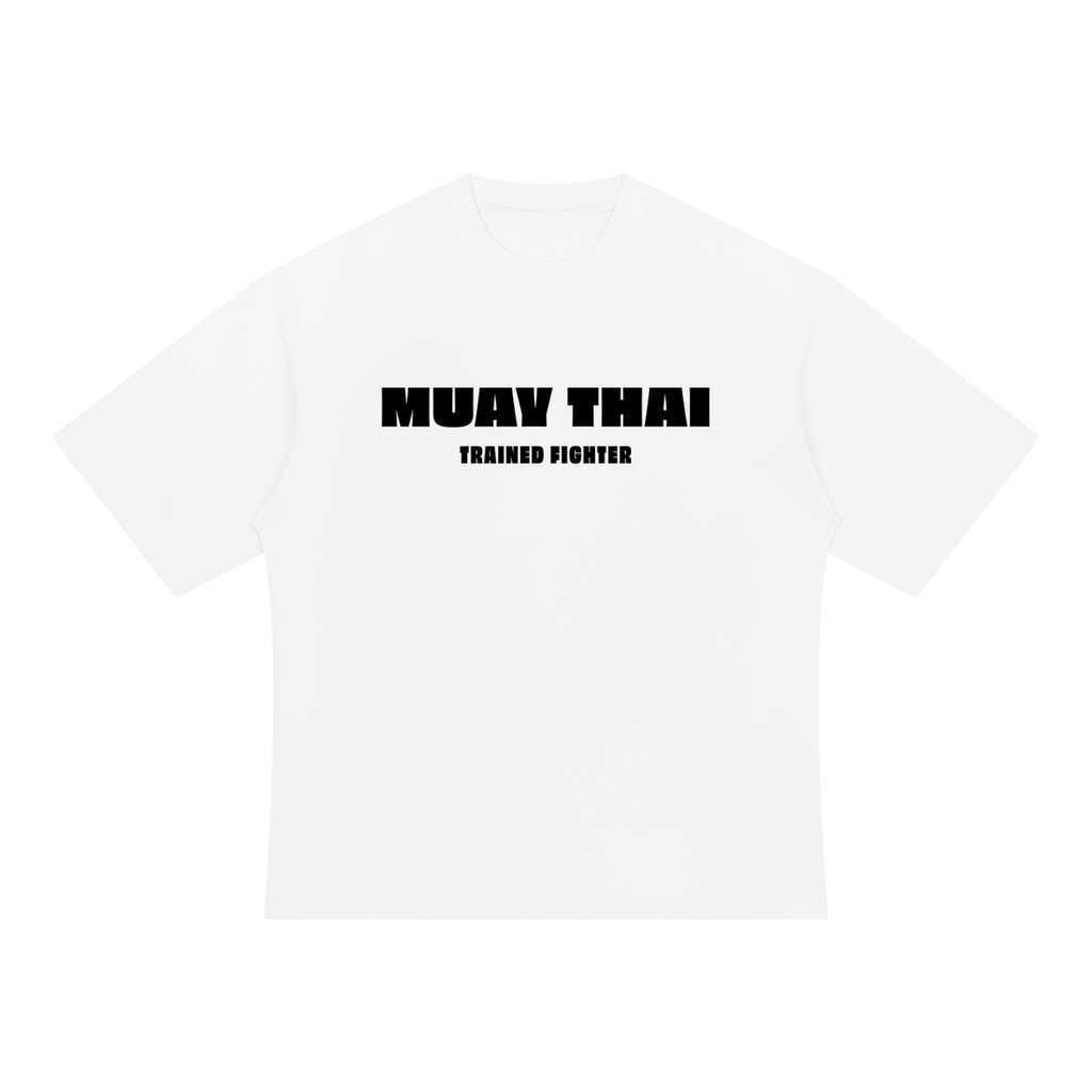 SHATERED Men's Muay Thai Heavyweight Oversized T-Shirt - Front View